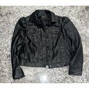 Black Faux Leather Jacket